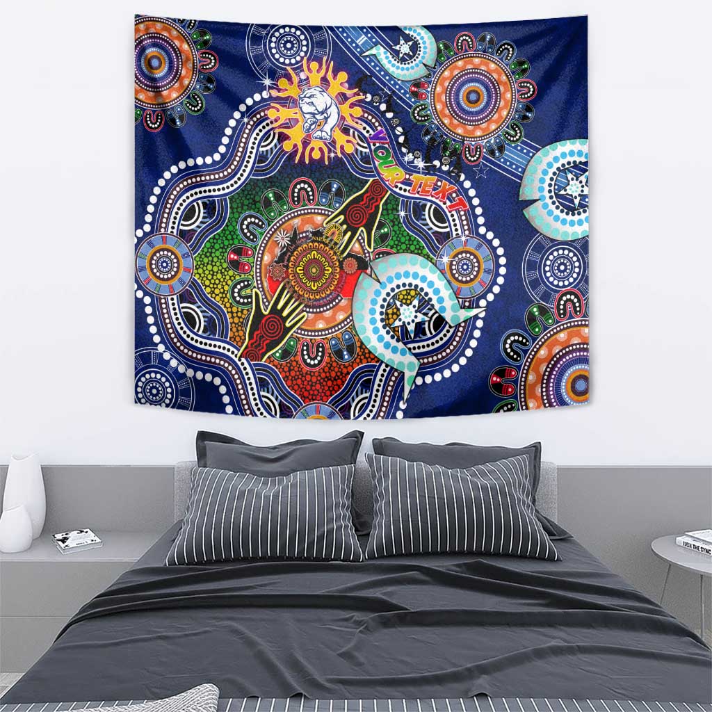 Custom NAIDOC Week 2024 Western Bulldogs Tapestry Australia Aboriginal Dot Painting
