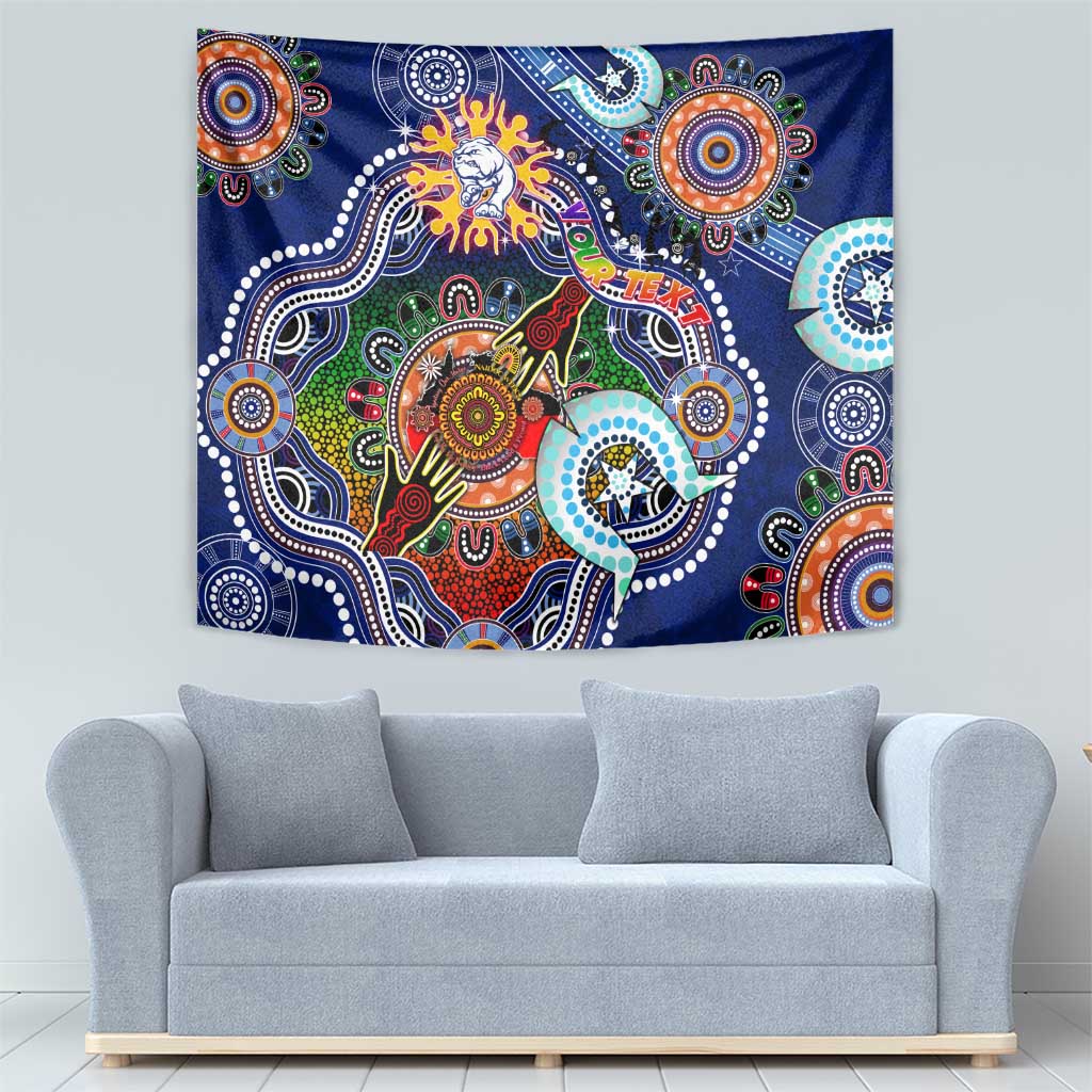 Custom NAIDOC Week 2024 Western Bulldogs Tapestry Australia Aboriginal Dot Painting