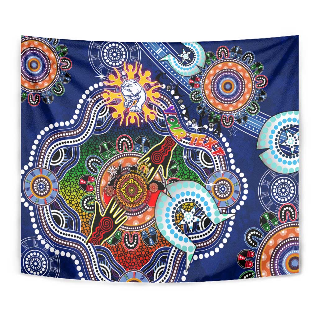 Custom NAIDOC Week 2024 Western Bulldogs Tapestry Australia Aboriginal Dot Painting