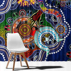Custom NAIDOC Week 2024 Western Bulldogs Window Curtain Australia Aboriginal Dot Painting