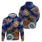 Custom NAIDOC Week 2024 Western Bulldogs Zip Hoodie Australia Aboriginal Dot Painting