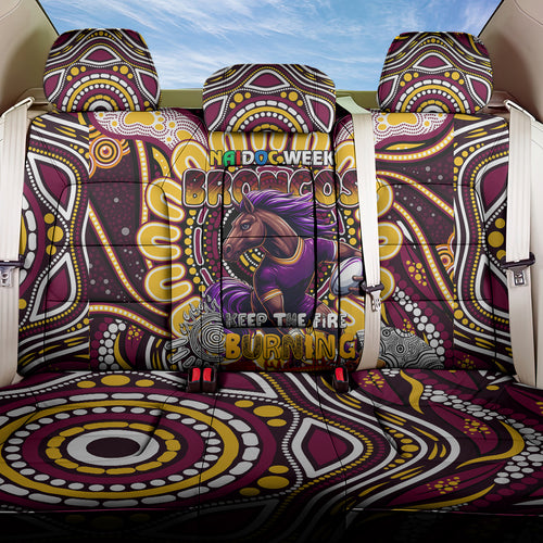 NAIDOC Week 2024 Broncos Back Car Seat Cover Mascot Rugby