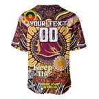 Custom NAIDOC Week 2024 Broncos Baseball Jersey Mascot Rugby