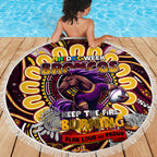NAIDOC Week 2024 Broncos Beach Blanket Mascot Rugby