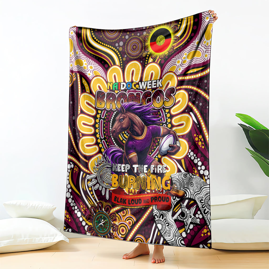 NAIDOC Week 2024 Broncos Blanket Mascot Rugby