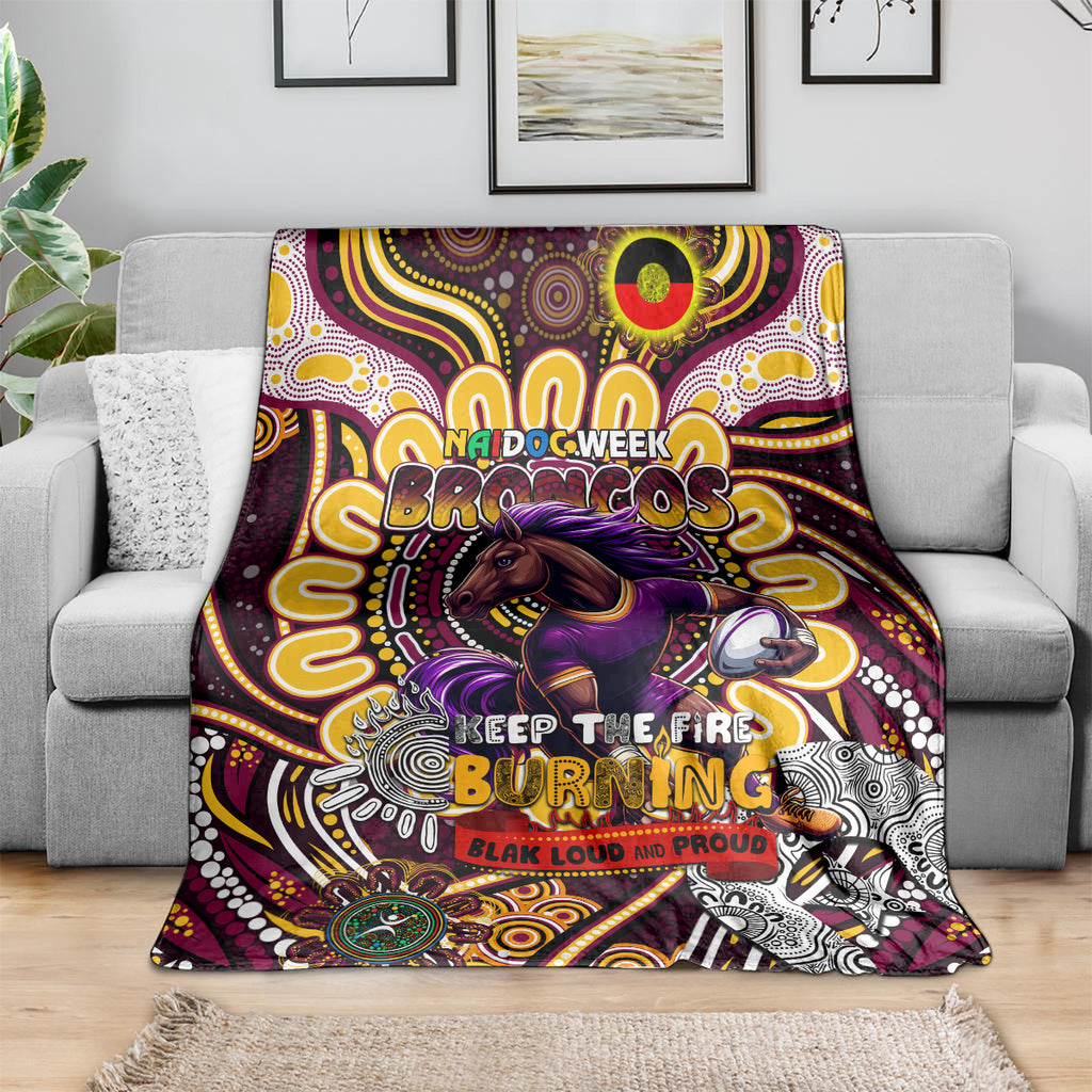 NAIDOC Week 2024 Broncos Blanket Mascot Rugby