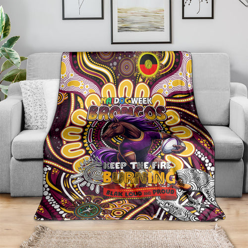 NAIDOC Week 2024 Broncos Blanket Mascot Rugby