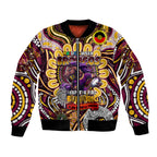 Custom NAIDOC Week 2024 Broncos Bomber Jacket Mascot Rugby