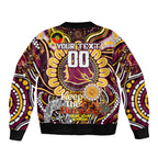 Custom NAIDOC Week 2024 Broncos Bomber Jacket Mascot Rugby