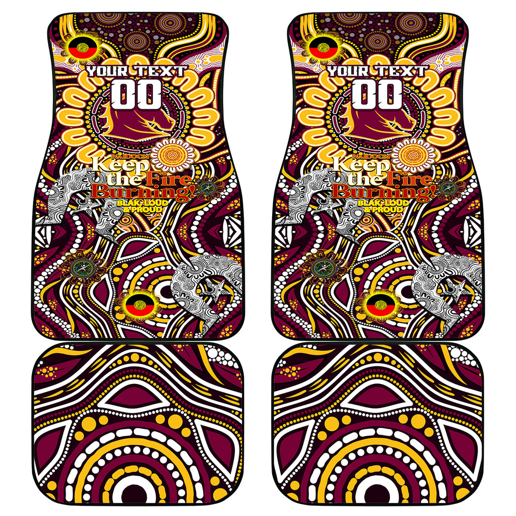 NAIDOC Week 2024 Broncos Car Mats Mascot Rugby