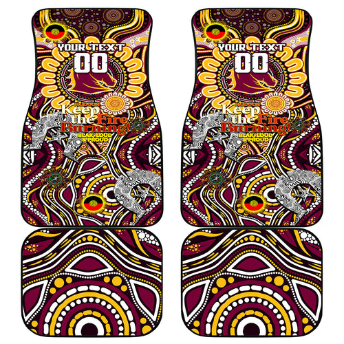 NAIDOC Week 2024 Broncos Car Mats Mascot Rugby