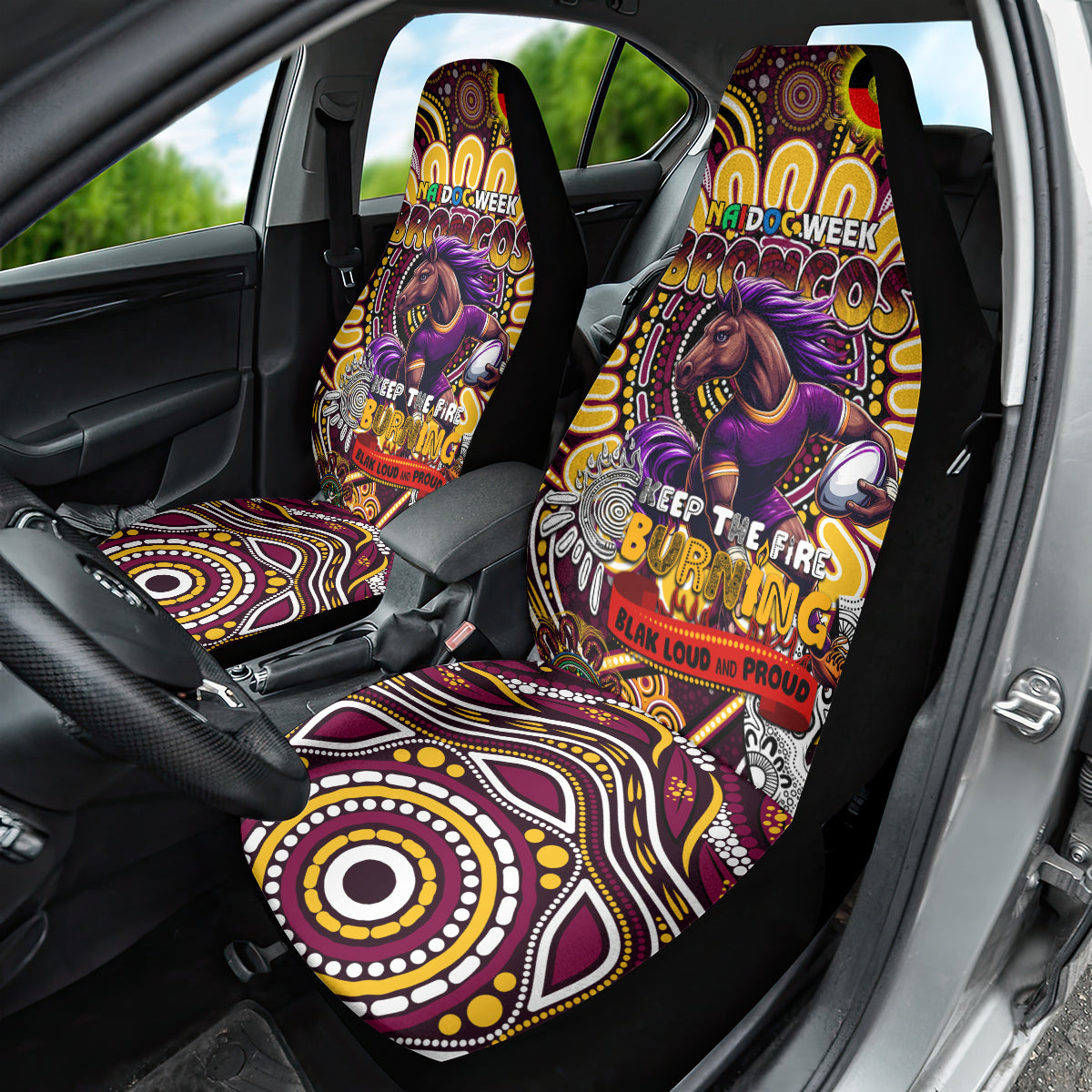 NAIDOC Week 2024 Broncos Car Seat Cover Mascot Rugby