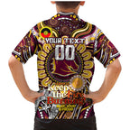Custom NAIDOC Week 2024 Broncos Family Matching Mermaid Dress and Hawaiian Shirt Mascot Rugby
