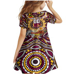 Custom NAIDOC Week 2024 Broncos Family Matching Mermaid Dress and Hawaiian Shirt Mascot Rugby