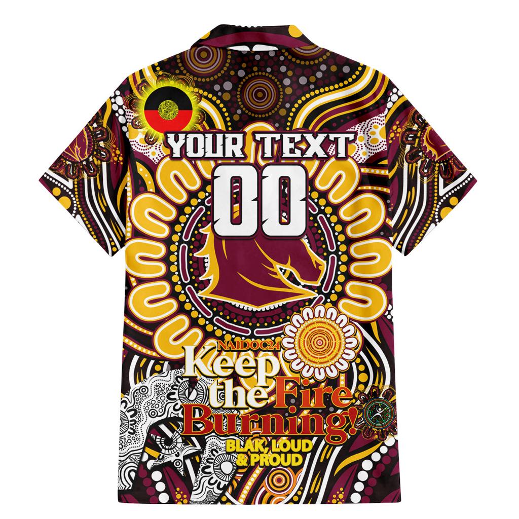 Custom NAIDOC Week 2024 Broncos Family Matching Mermaid Dress and Hawaiian Shirt Mascot Rugby