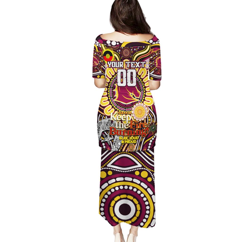 Custom NAIDOC Week 2024 Broncos Family Matching Puletasi and Hawaiian Shirt Mascot Rugby