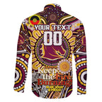 Custom NAIDOC Week 2024 Broncos Family Matching Short Sleeve Bodycon Dress and Hawaiian Shirt Mascot Rugby