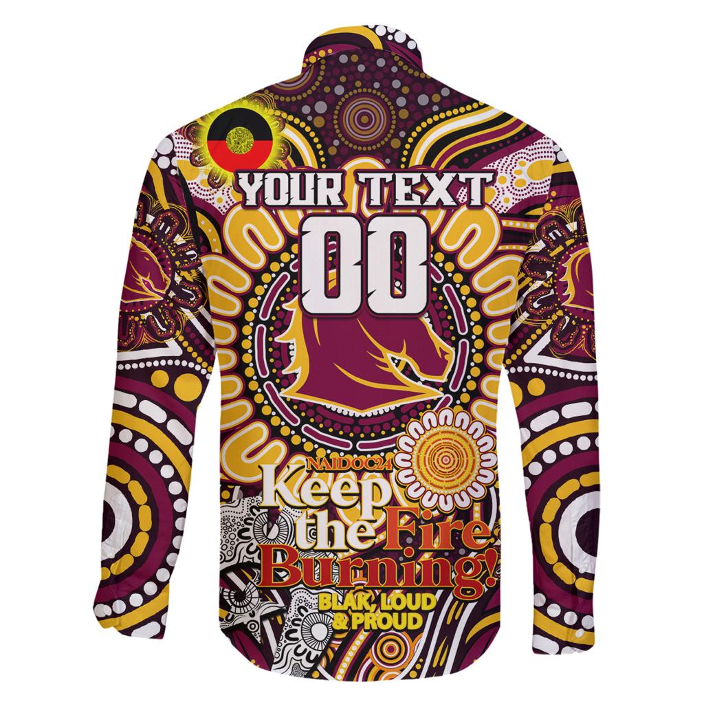 Custom NAIDOC Week 2024 Broncos Family Matching Summer Maxi Dress and Hawaiian Shirt Mascot Rugby