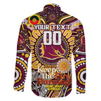 Custom NAIDOC Week 2024 Broncos Family Matching Summer Maxi Dress and Hawaiian Shirt Mascot Rugby