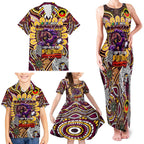 Custom NAIDOC Week 2024 Broncos Family Matching Tank Maxi Dress and Hawaiian Shirt Mascot Rugby