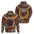 Custom NAIDOC Week 2024 Broncos Hoodie Mascot Rugby