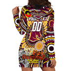 Custom NAIDOC Week 2024 Broncos Hoodie Dress Mascot Rugby