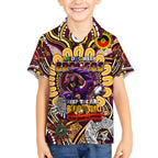 Custom NAIDOC Week 2024 Broncos Kid Hawaiian Shirt Mascot Rugby