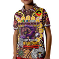 Custom NAIDOC Week 2024 Broncos Kid Polo Shirt Mascot Rugby