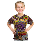 Custom NAIDOC Week 2024 Broncos Kid T Shirt Mascot Rugby