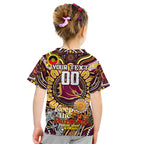 Custom NAIDOC Week 2024 Broncos Kid T Shirt Mascot Rugby
