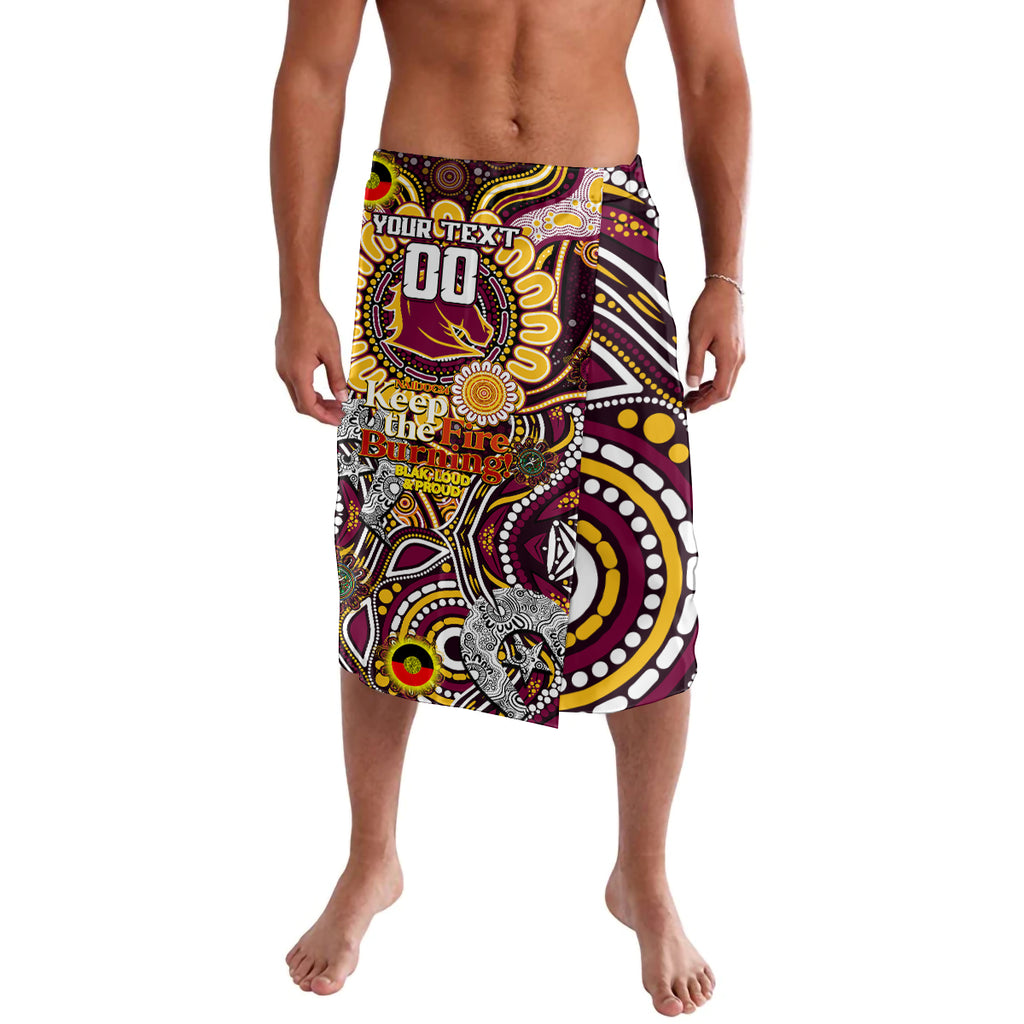 Custom NAIDOC Week 2024 Broncos Lavalava Mascot Rugby