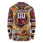 Custom NAIDOC Week 2024 Broncos Long Sleeve Shirt Mascot Rugby