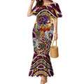 Custom NAIDOC Week 2024 Broncos Mermaid Dress Mascot Rugby