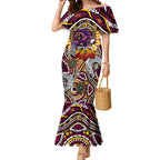Custom NAIDOC Week 2024 Broncos Mermaid Dress Mascot Rugby