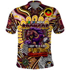 Custom NAIDOC Week 2024 Broncos Polo Shirt Mascot Rugby