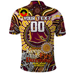 Custom NAIDOC Week 2024 Broncos Polo Shirt Mascot Rugby