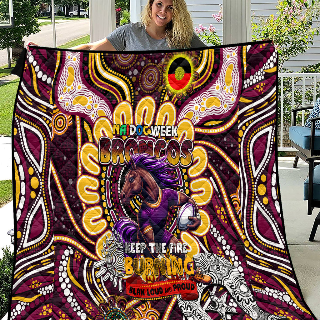 NAIDOC Week 2024 Broncos Quilt Mascot Rugby