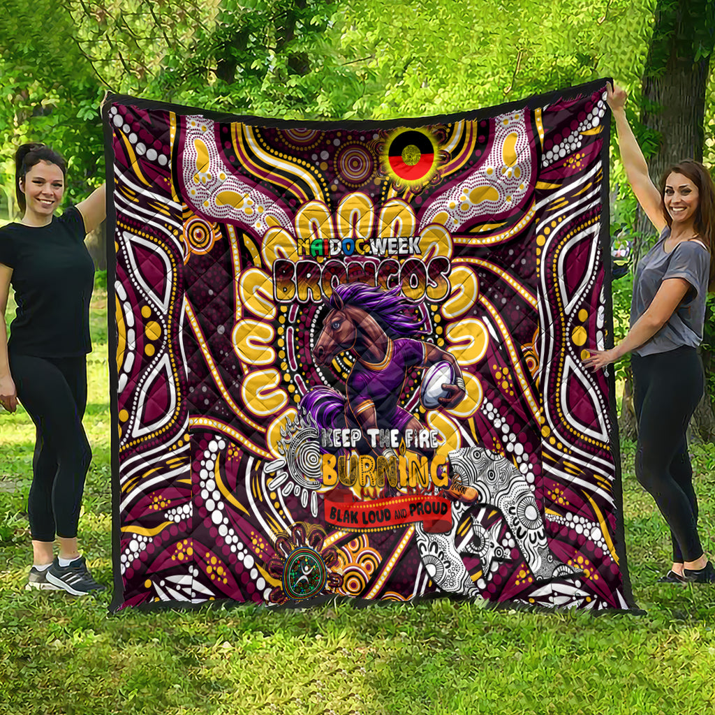 NAIDOC Week 2024 Broncos Quilt Mascot Rugby