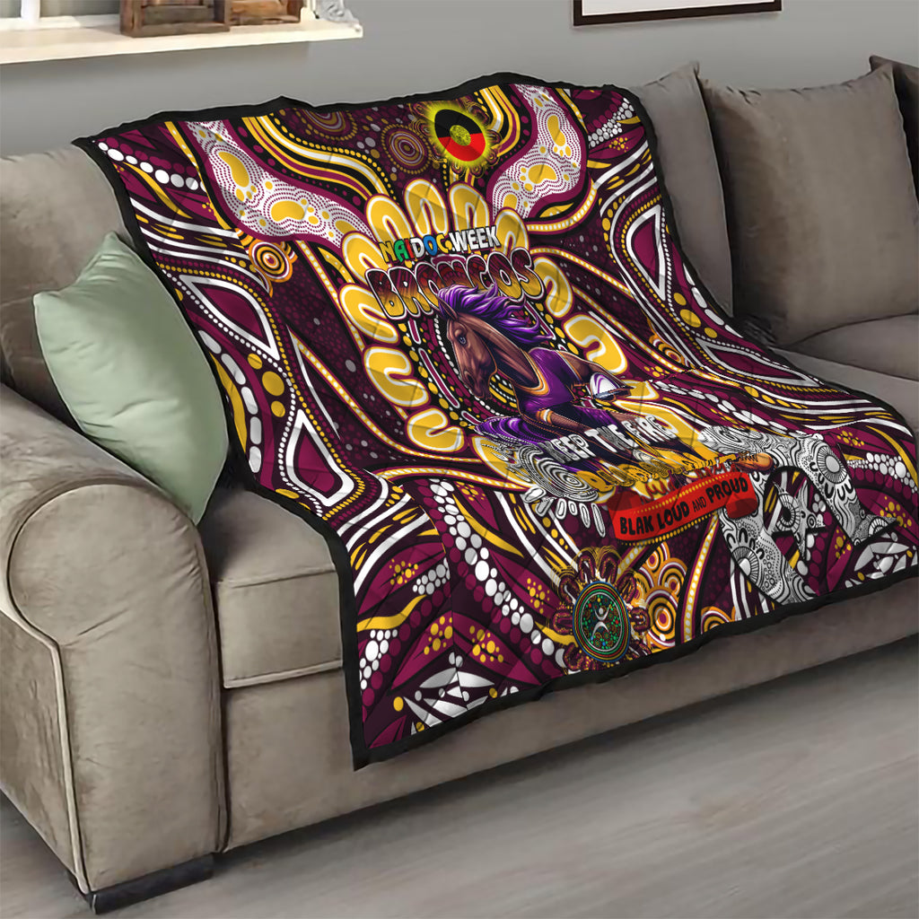 NAIDOC Week 2024 Broncos Quilt Mascot Rugby