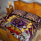 NAIDOC Week 2024 Broncos Quilt Bed Set Mascot Rugby