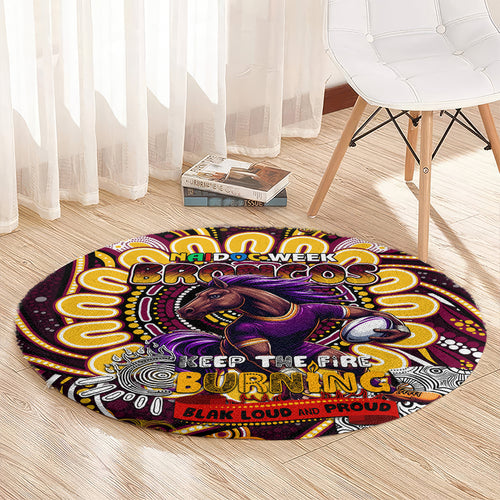 NAIDOC Week 2024 Broncos Round Carpet Mascot Rugby