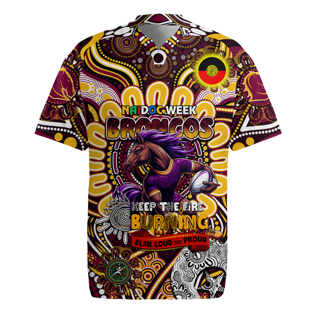 Custom NAIDOC Week 2024 Broncos Rugby Jersey Mascot Rugby