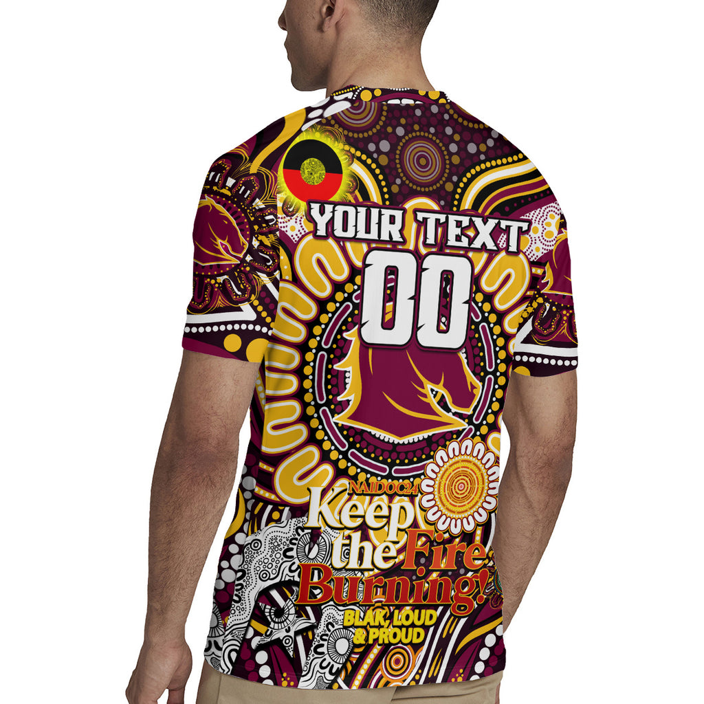 Custom NAIDOC Week 2024 Broncos Rugby Jersey Mascot Rugby