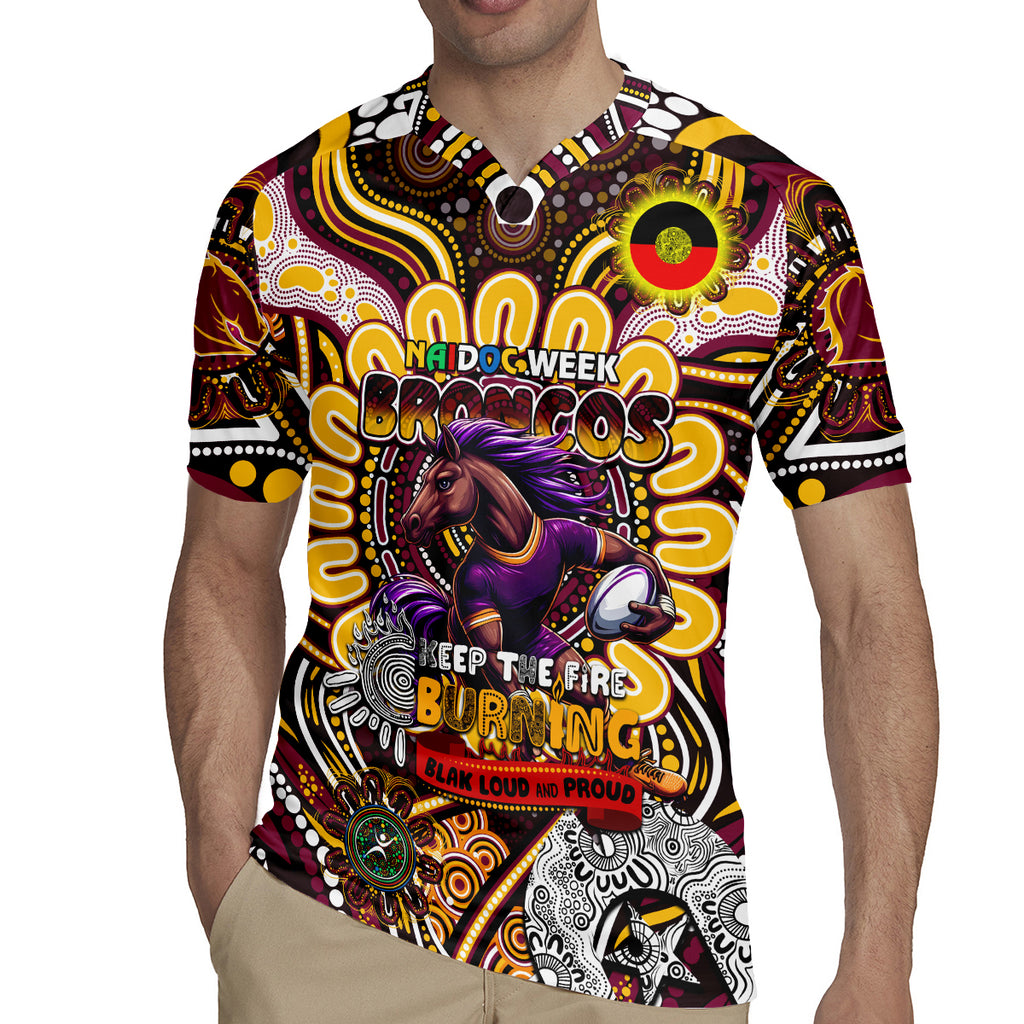 Custom NAIDOC Week 2024 Broncos Rugby Jersey Mascot Rugby