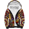 Custom NAIDOC Week 2024 Broncos Sherpa Hoodie Mascot Rugby