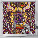 NAIDOC Week 2024 Broncos Shower Curtain Mascot Rugby
