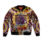 Custom NAIDOC Week 2024 Broncos Sleeve Zip Bomber Jacket Mascot Rugby