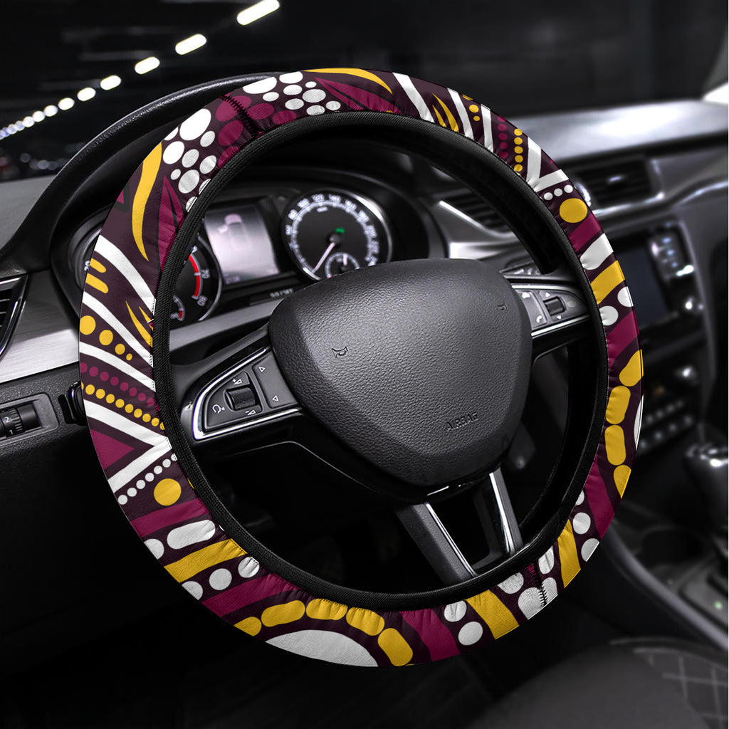 NAIDOC Week 2024 Broncos Steering Wheel Cover Mascot Rugby
