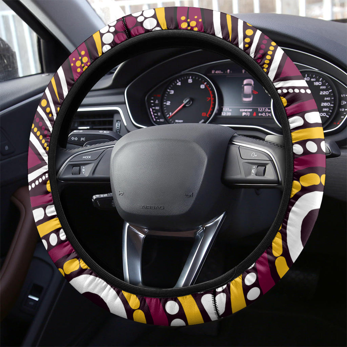 NAIDOC Week 2024 Broncos Steering Wheel Cover Mascot Rugby