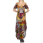 Custom NAIDOC Week 2024 Broncos Summer Maxi Dress Mascot Rugby